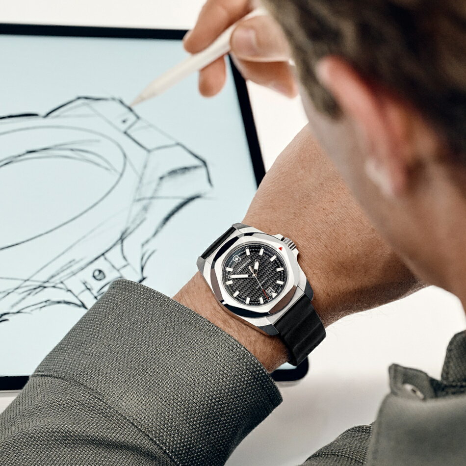 オリジナルポーチプレゼント ビクトリノックス VICTORINOX 公式 I.N.O.X. イノックスオートマティック ステンレススチール ブラック【正規品 5年保証】腕時計 メンズ 自動巻き 防水 アナログ ブランド おしゃれ ラバー バンド ベルト 黒 記念品 242039