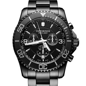 【公式】ビクトリノックス VICTORINOX MAVERICK CHRONOGRAPH BLACK EDITION マーベリック クロノグラフ ブラックエディション【日本正規品 保証付】 241797 時計 メンズ 腕時計 メンズ クォーツクロノグラフ 防水 スイス PVDブレスレット