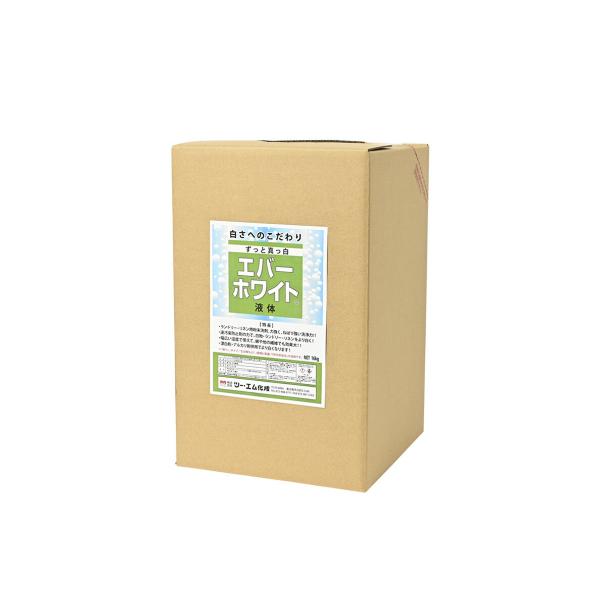 【法人様・店舗様向け】【メーカー直送】エバーホワイト液体 16kg 単品 液体洗剤 洗浄助剤 業務用 コイ..