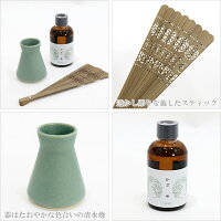 大西常商店色は匂へと扇ルームフレグランスかざぷちKAZASET翠素玄ディフューザールームフレグランスインテリア扇子陶器京都
