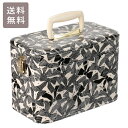 トレンケース 30cm リボン柄 送料無料 ミラー付き コスメボックス メイクボックス 大容量 収納ボックス 化粧品 収納 花柄 鏡付き