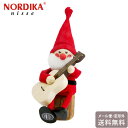 \P2倍+クーポン/ ノルディカニッセ ギターを持ったサンタ NRD120068 サンタ ノルディカ 定型外 送料無料 クリスマス サンタクロース 木製 人形