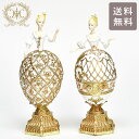 \P2倍+クーポン/ 【先行予約商品 入荷次第発送】レディー エッグボックス 011252 送料無料 ハルモニア ノエル クリスマス オブジェ 置物 飾り 人形 小物入れ ジュエリーボックス