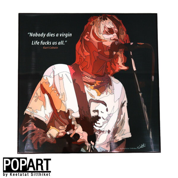 アートフレーム カートコバーン ニルヴァーナ 送料無料 KEETATAT SITTHIKET KURT CABAIN NIRVANA ロッ..