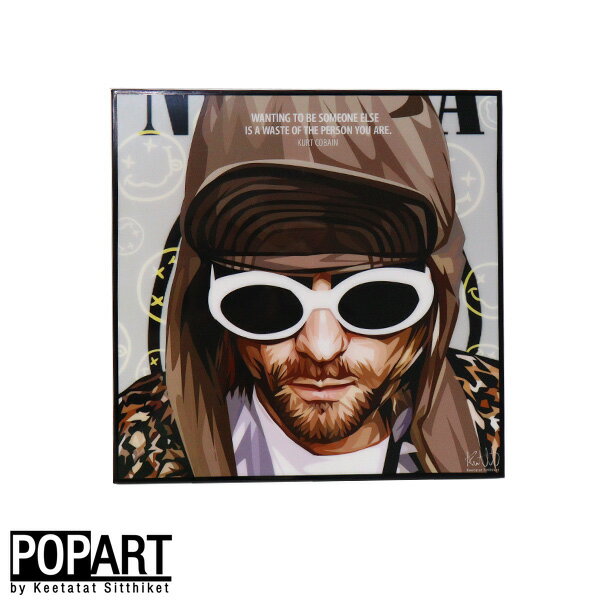 アートフレーム ニルヴァーナ カートコバーン Nirvana アート 送料無料 KEETATAT SITTHIKET ポップアー..