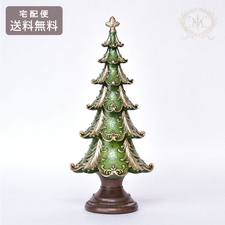 ヴィンテージ ツリー オブジェ グリーン 30cm 011077 ハルモニア クリスマスツリー クリスマス オブジェノエル 置物 飾りのサムネイル