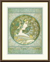 \マラソンP2倍+クーポン/ 絵画 アート フレーム アルフォンス・ミュシャ 木蔦 送料無料 J1-104 F8 F6 F4 名画 複製 額 美術印刷 10年間品質保証 高精細 高品質