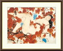 \マラソンP2倍+クーポン/ 絵画 アート フレーム 川端龍子 山葡萄 送料無料 J2-053 F8 F6 F4 名画 複製 額 美術印刷 10年間品質保証 高精細 高品質