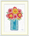 \マラソンP2倍+クーポン/ 絵画 アート フレーム 春田あかり 赤い花の花瓶 送料無料 J3-S007 F8 F6 F4 名画 複製 額 美術印刷 10年間品質保証 高精細 高品質