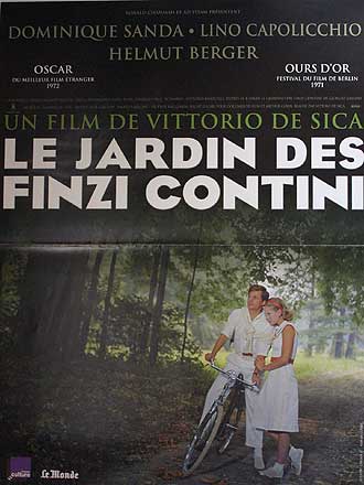 悲しみの青春（リプリント版）= LE JARDIN DES FINZI CONTINI＝　Sサイズ ポスター ヴィンテージ 海外ポスター =