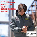 ヒューストン HOUSTON HTVA-2321W BlackKnightsエンブレム MA-1モデル バイク ウインタージャケット インナーレイヤードパーカー レディース サイズ有り 4点パッド（肩・肘・脊髄・胸部）標準装備 サイズ：S～XXXL カラー：ブラック、ガンメタル、カーキ