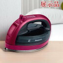 (展示品)Panasonic パナソニック コードレススチームアイロン NI-WL708-P Wヘッド 除菌 抗菌ハンドル【訳アリ】