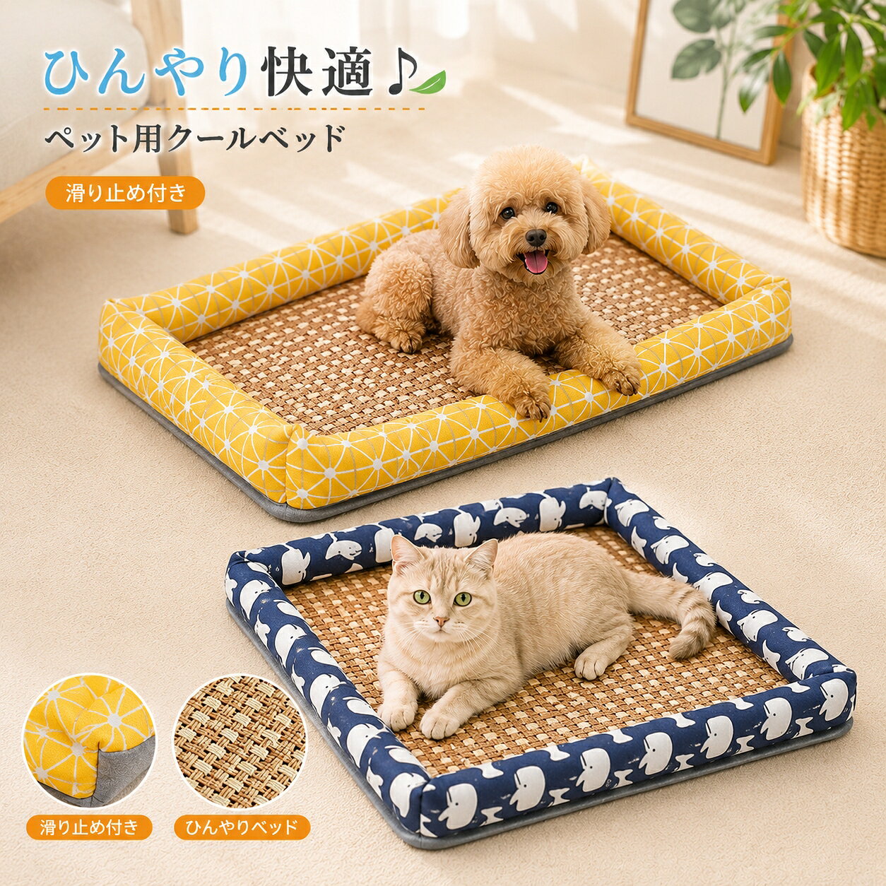 楽天市場】猫 ベッド ラタン（大きさ（犬）中型犬）（犬用品｜ペット