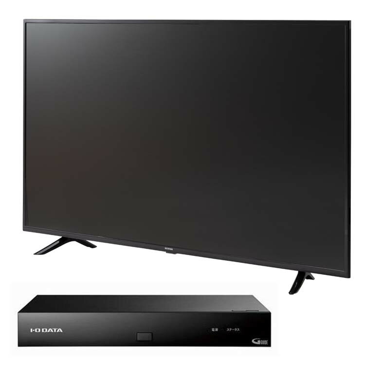 テレビ TV 55型 4K 4Kテレビ 液晶テレビ 55インチ ブラック 55UB10P + 4Kチューナー　HVT-4KBC送料無料 4K対応 地デジ BS CS テレビ 液晶テレビ アイリスオーヤマ[pickup]