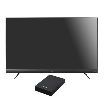 4Kテレビ 55型 音声操作 外付けHDDセット品送料無料 テレビ HDD セット TV 4K 音声操作 55型 外付け ハードディスク アイリスオーヤマ