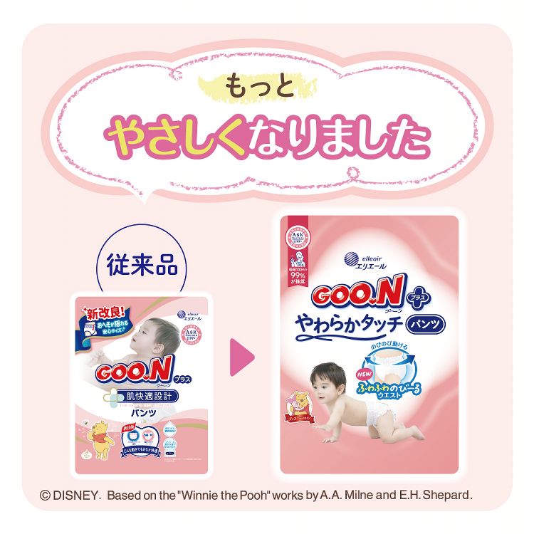 【3個セット】ベビーおむつ 紙おむつ まとめ買い グーンプラス やわらかタッチ パ...