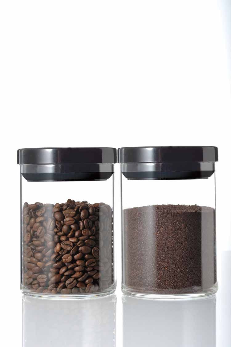 HARIO 保存容器 コーヒー粉 珈琲キャニスター M ブラック MCNR-200-Bコーヒー豆 コーヒー器具 砂糖 シリアル 広口 ハリオ キャニスター ABS樹脂 匂い移りしにくい 3