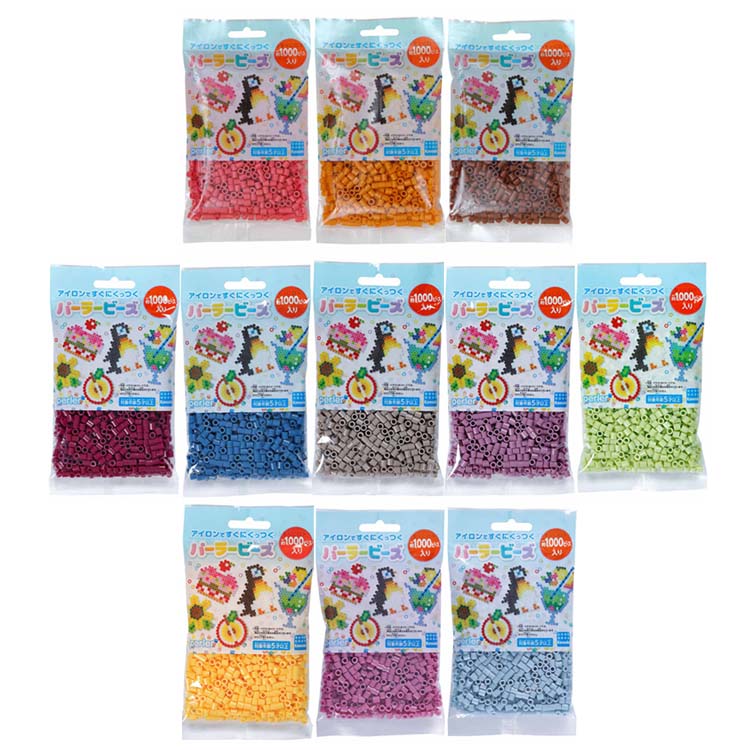 パーラービーズの単色シリーズに待望の新色が登場！ローズ：バラの花のような赤みの強いピンク色です。お花やスイーツの飾りの色にも使えます。ハニー：ハチミツを思わせる濃い黄色系の色です。食べ物や動物のモチーフに使いやすい色味です。ジンジャーブレッ...