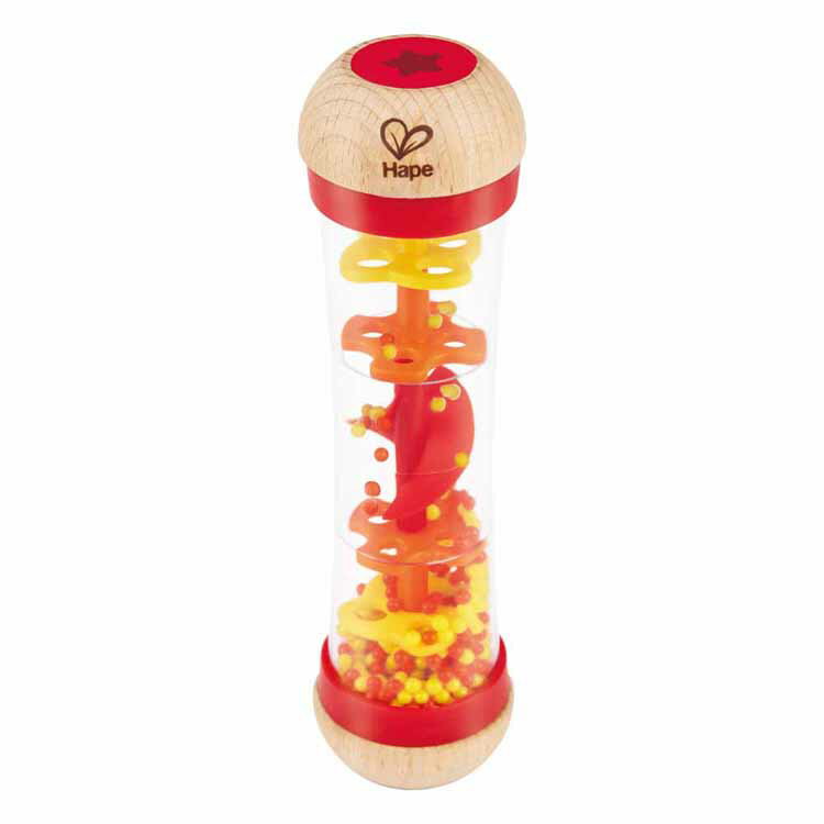 ハペ ビーズレインドロップス(レッド) E0327ハペ HAPE 木製玩具 ビーズレインドロップス ビーズドロップス ビーズドロップ ベビートイ カワダ