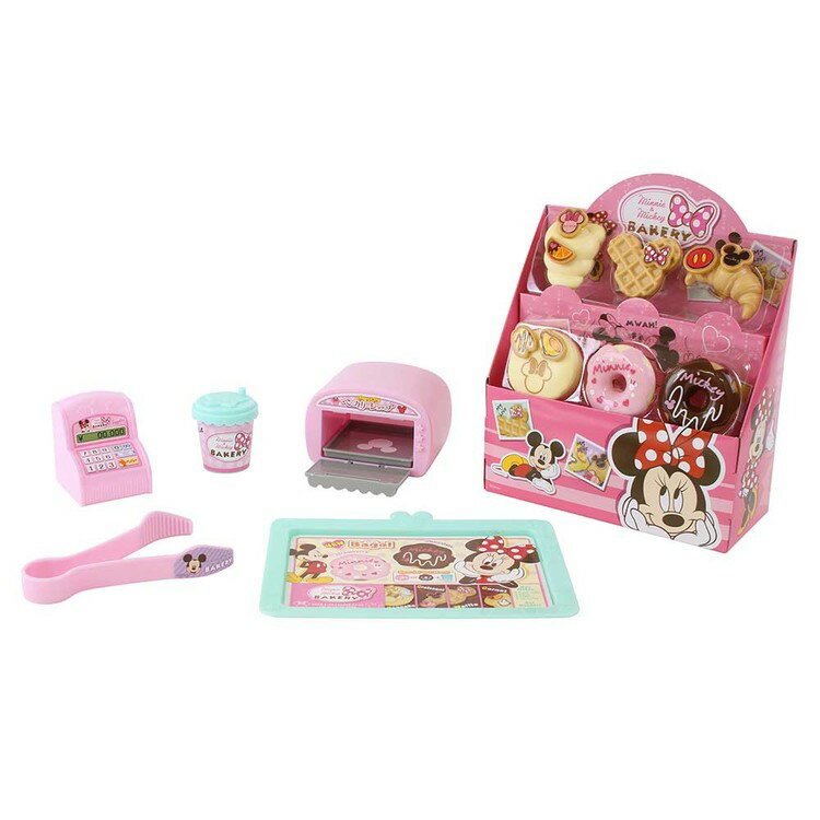 ミッキー&ミニー　ベーカリーショップ 195730ディズニー ミニー ミッキー 玩具 お買い物 かわいい ベーカリー レジ マルカ株式会社