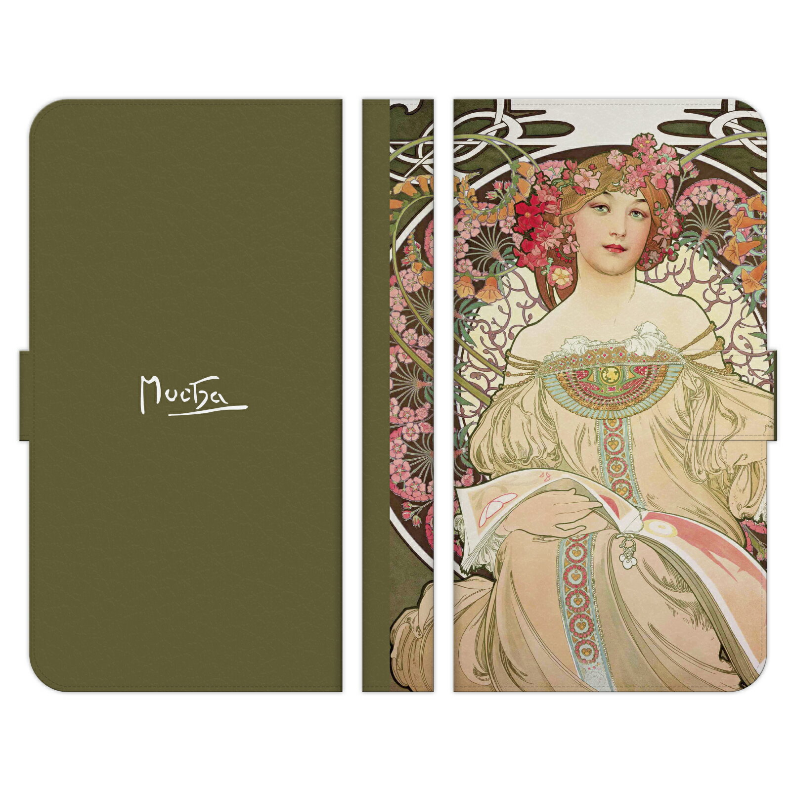 Xperia Ace III SO-53C SOG08 A203SO ミュシャ 夢想 reverie シャンプノワ 乙女 髪飾り alphonse mucha 版画 リトグラフ レース 人物 花 花びら 草木 花柄 アール ヌーボー アルフォンス 名作 名画 画家 絵画 西洋画 ヴィンテージ おもしろ ユニーク 個性的 ペア カップル