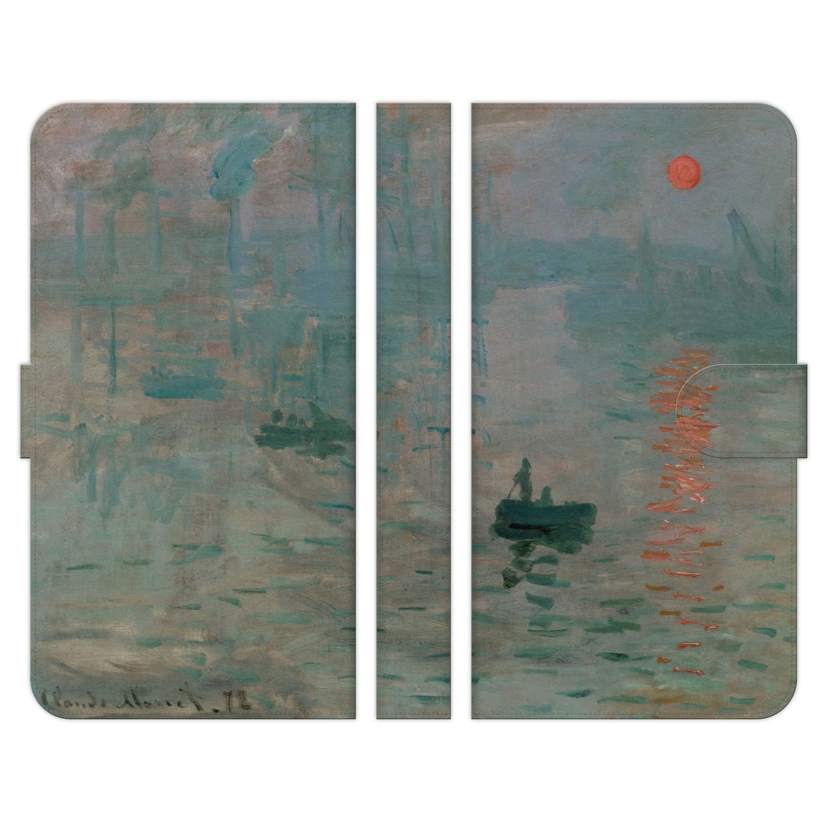 Rakuten - 手帳型 マルチ スマホ ケース カバー brains モネ 印象 日の出 クロード 絵画 名画 西洋画 名作 画家 風景 景色 風景画 ユニーク おしゃれ 個性的 Android アンドロイド 汎用 汎用型 汎用型手帳 Xperia X Compact Z5 Z3 アイフォーン アイフォン アイホン エクスペリア 手帳