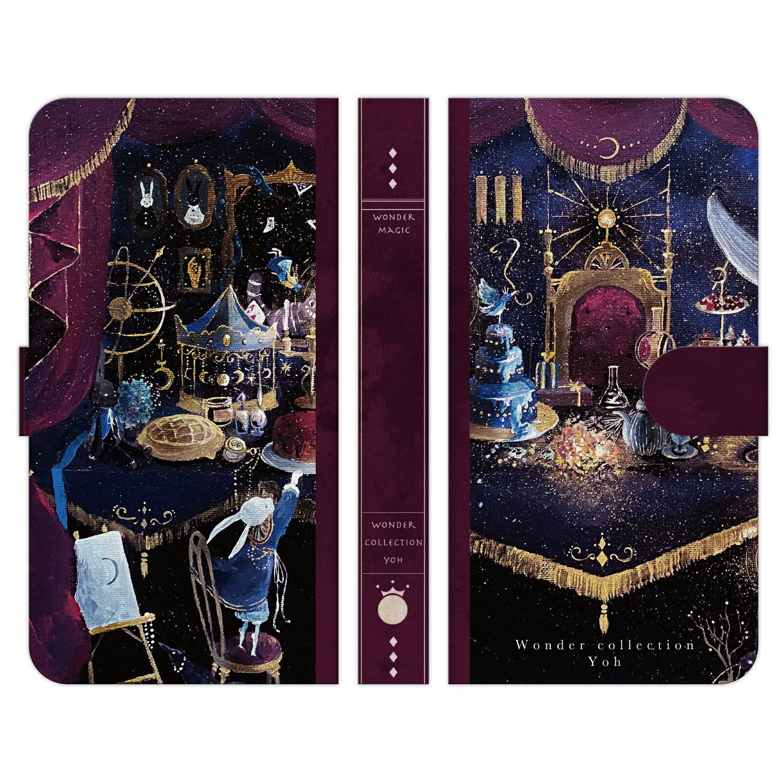 AQUOS L2 / SH-L02 手帳型 スマホ ケース カバー Banquate よう wondercollection 宇宙 ウサギ ケーキ 花 クジラ クラゲ アクオス エルツー SHARP シャープ Android au docomo softbank アンドロイド エーユー オーダーメイド おしゃれ おすすめ オリジナル カードケースのサムネイル