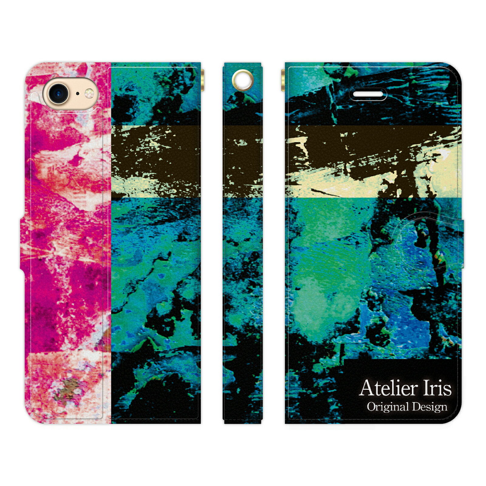 iPhone SE 第3世代 第2世代 iPhone8 iPhone7 6 6s 兼用 手帳型 ケース カバー テクスチャー 1 緑3色 アトリエアイリス シンプル デザイン 保護ケース カメラ穴 スタンド機能 ビジネス スタイリッシュ ファッション 普段使い 緑 3色 折りたたみ カード入れ ポケット iPhoneSE3