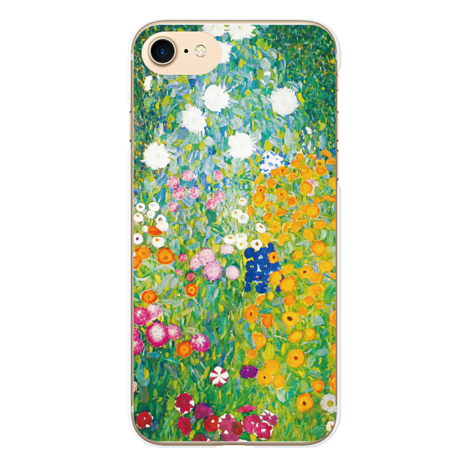 Xperia PRO-I XQ-BE42 ハード ケース カバー クリムト 農場の庭 Flower Garden 絵画 名画 グスタフ アール ヌーヴォー 花柄 ボタニカル カラフル エクスペリア プロ スマートフォン スマートフォンケース スマフォケース Android アンドロイド ハードケース ケースカバー