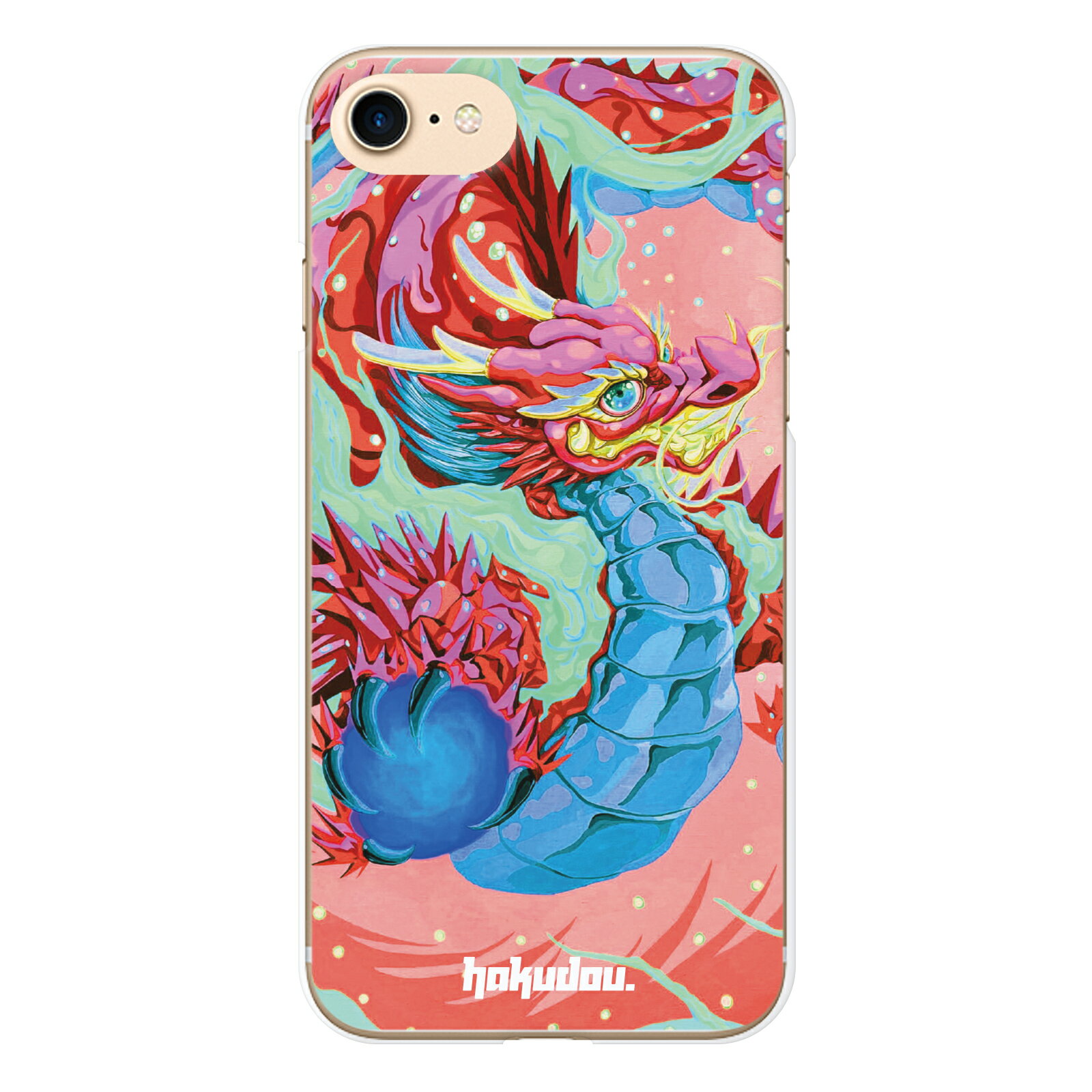 AQUOS sense3 plus SHV46 SH-RM11 ハード スマホ ケース カバー Pinky Dragon（R） 白道 Hakudou. hakudou 龍 現代アート イラスト デ..