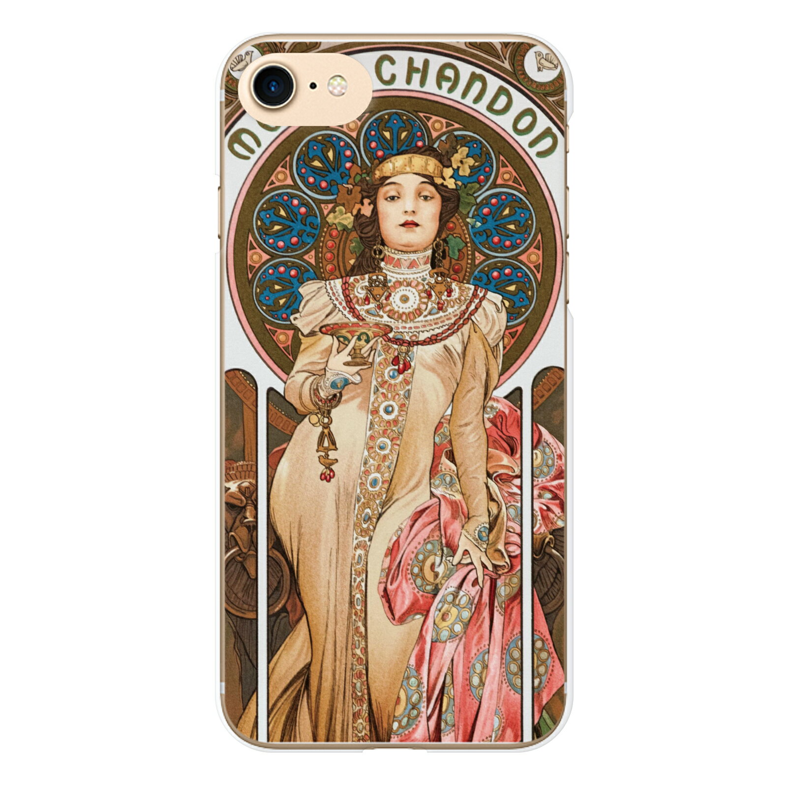 Galaxy S22 SC-51C SCG13 ミュシャ 02 モエ エ シャンドン ぶどう ブドウ 葡萄 乙女 髪飾り alphonse mucha 版画 リトグラフ レース 人物 花 花びら 草木 花柄 アール ヌーボー アルフォンス 名作 名画 画家 絵画 西洋画 ヴィンテージ おもしろ ユニーク 個性的 ペア