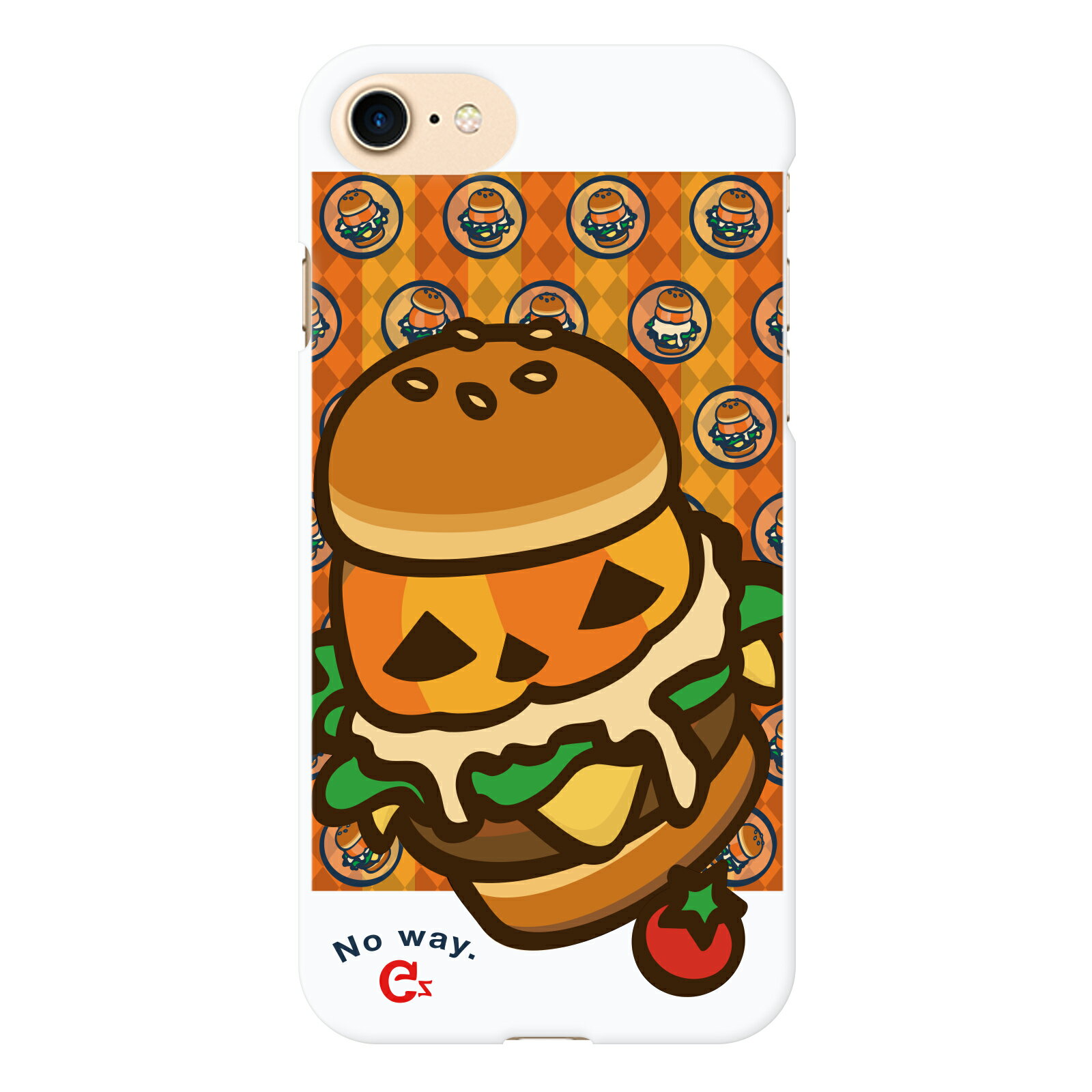 Galaxy S20+ 5G SC-52A SCG02 ハード スマホ ケース カバー バーガー 04 namona aco カボチャ ハロウィン おばけ オリジナル キャラ イラスト ギャラクシー エス20 プラス ファイブジー スマートフォン スマホケース スマートフォンケース スマフォケース Android