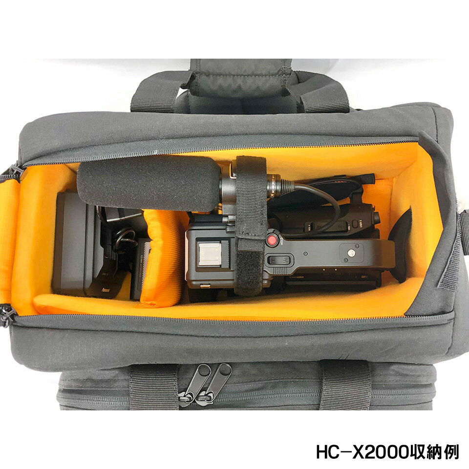 《新品》【送料無料、在庫あり！】Videkin VK-2018S ビデオカメラバッグ（HXR-NX80/PXW-Z90/AG-AC30/HC-X1500/HC-X2000/GY-HM185/GY-HM280/XA60/XA70対応サイズ） 3