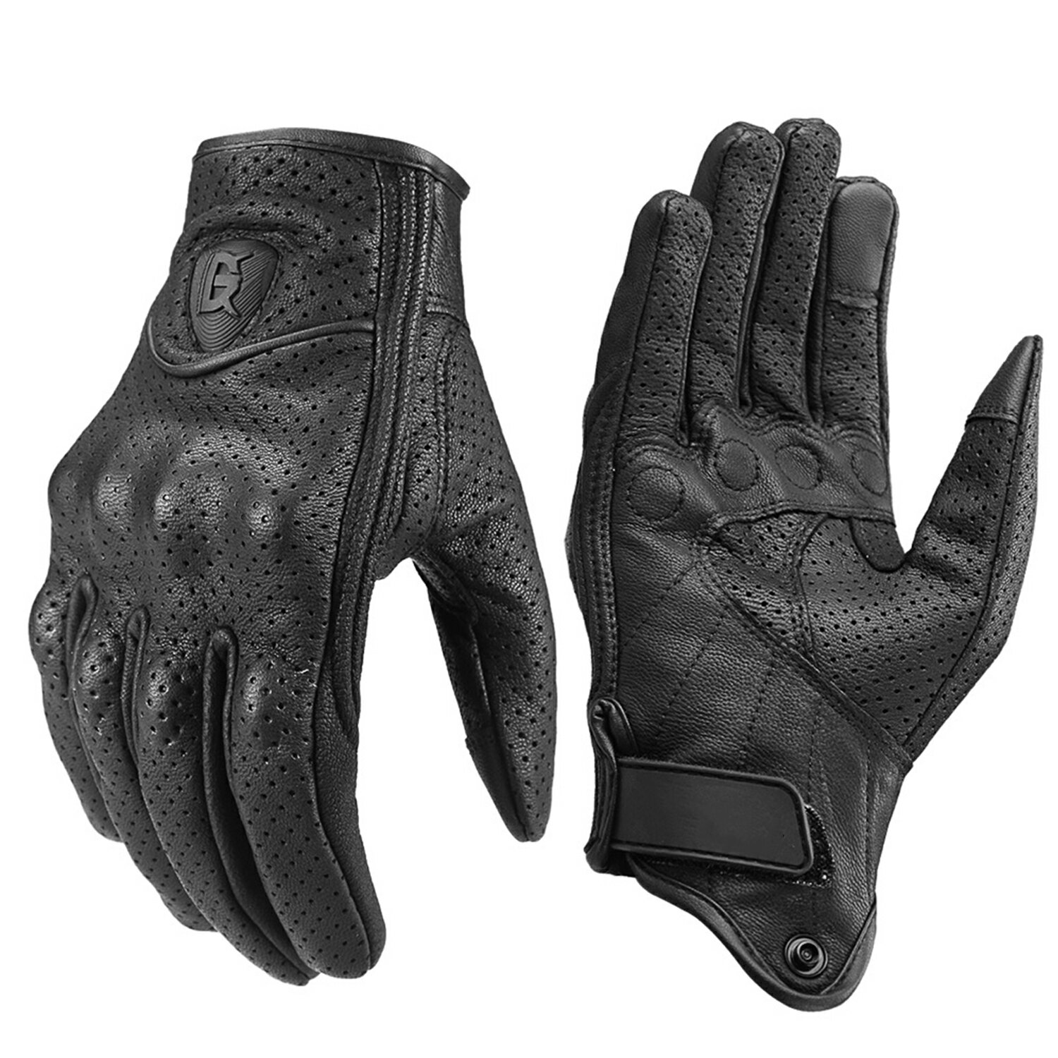バイクグローブ夏用 メッシュ 革 薄手 秋 レザー 通気性 本革 タッチ対応 黒 男女兼用 シープスキン スマホ対応 最強 ツーリング 本革グローブ オートバイ 耐久性 春夏秋