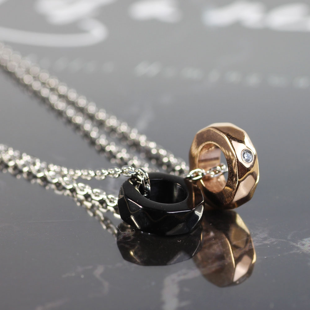 あす楽 アレルギーフリー ペアネックレスセット【セット価格】金属アレルギー対応 ステンレスネックレス メンズ レディース ペアアイテム 送料無料 ピング ゴール...