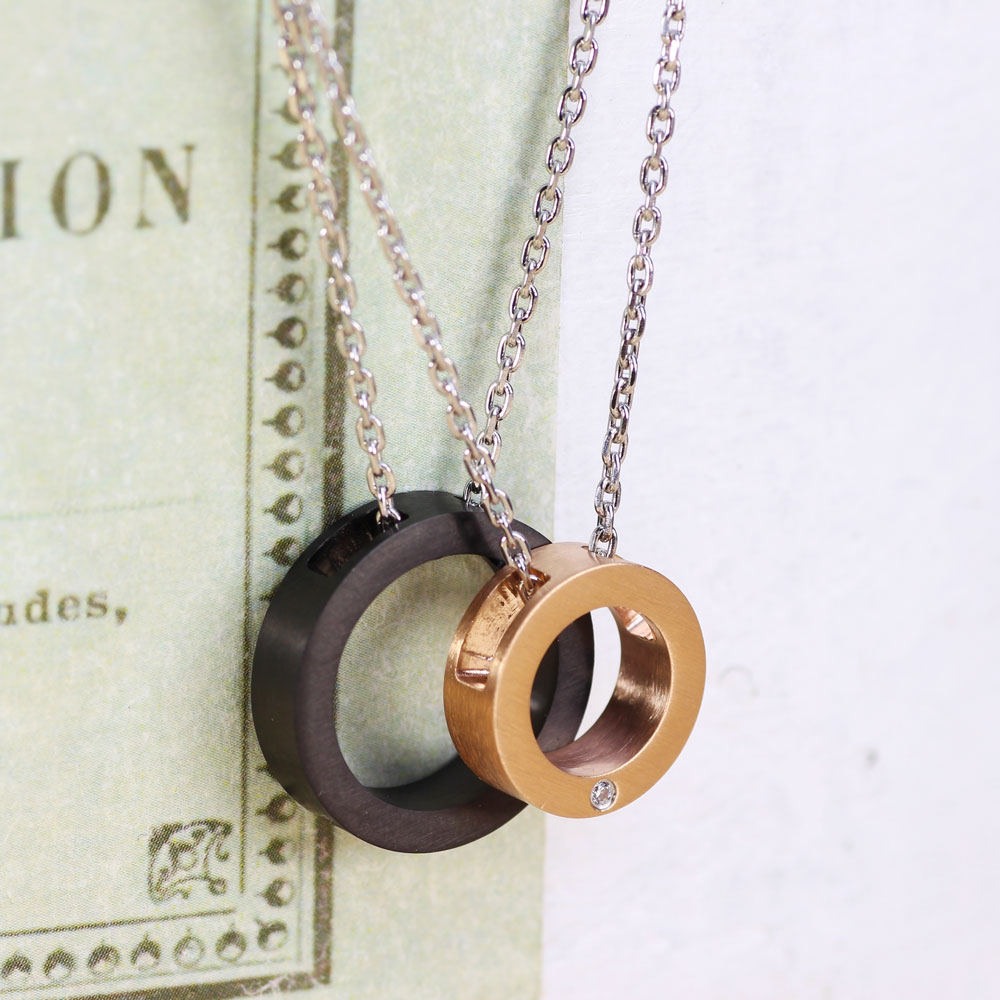 あす楽 アレルギーフリー ペアネックレスセット【セット価格】金属アレルギー対応 ステンレスネックレス 土日発送 メンズ レディース ペアアイテム 送料無料 ピン...