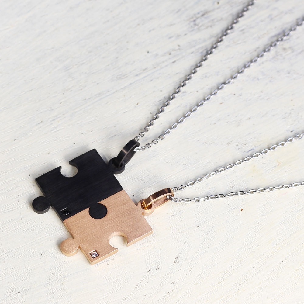 あす楽 アレルギーフリー ペアネックレスセット【セット価格】金属アレルギー対応 ステンレスネックレス 土日発送 メンズ レディース ペアアイテム 送料無料 ピン...