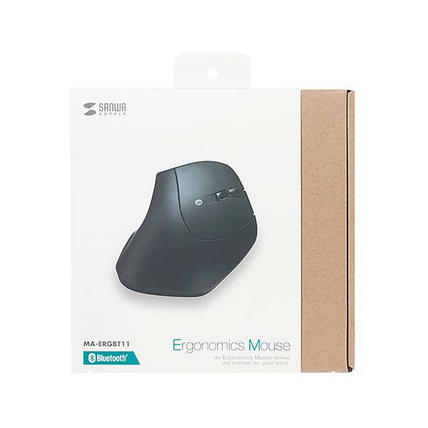 サンワサプライ ブルートゥースエルゴマウス MA-ERGBT11