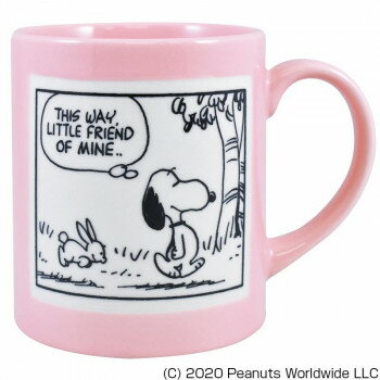 PEANUTS SNOOPY(スヌーピー) コミックマグ PINK PE-1304【離島・沖縄は送料別】※北海道への配送は不可商品です。【代引・同梱・ラッピング不可】