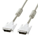 ●DVI(29pinまたは24pin)コネクタを持つパソコンとDVI(29pinまたは24pin)コネクタを持つディスプレイを接続するケーブルです。●3重シールド(TMDS信号線のみ)構造です。ケーブルの中心から「アルミシールド、アルミシールド、編組シールド」と3重のシールド処理を施し、ノイズから大切なデータを守ります。●ツイストペアケーブル(TMDS信号線のみ)です。芯線を2本ずつよりあわせたノイズに強いツイストペア線を使用しています。●ダブルフェライトコアを採用しています。高周波ノイズを吸収するフェライトコアをケーブル両端に装着しています。●金メッキpinを採用しています。錆にも強く経年変化による信号劣化の心配がない金メッキ処理を施しています。●モールドコネクタを採用しています。内部を樹脂モールドで固め、さらに全面シールド処理を施しています。外部干渉を防ぎ、ノイズ対策も万全で、耐振動・耐衝撃性にも優れています。●接続が簡単なPC99ケーブルです。■ケーブル長:2m ■コネクタ形状: DVI24pinオス(DVI-D)インチネジ(4-40)- DVI24pinオス(DVI-D)インチネジ(4-40) ■カラー:ケーブル:白/コネクタ:白 ■ケーブル直径:7.1mm ■ケーブル規格:UL20276 ■対応モード:DVIシングルリンク ■対応機種: 各社パソコン ※DVI-I(29pin)・DVI-D(24pin)コネクタを持つ機種。 各社DVIディスプレイ ※DVI-I(29pin)・DVI-D(24pin)コネクタを持つ機種。 シングルリンクモード用 ※デュアルリンクモード・アナログモードでは使えません。 ・広告文責（株式会社ビッグフィールド ・072-997-4317）おしゃれで、かわいいアイテムを訳あり在庫処分セール　激安価格で販売中！詳しくはこちら！