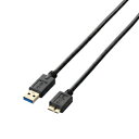 エレコム USB3.0ケーブル(A-microB) USB3-AMB20BK