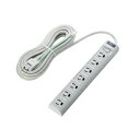 エレコム EU RoHs指令準拠 雷ガード常時通電/スイッチ連動タップ T-T05-3750LG/RS