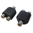 変換名人 AVプラグ RCA(メス)2P to RCA(メス)モノラル AV/RCA2J-RCAJM(2P)