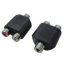 変換名人 AVプラグ RCA(メス)2P to 3.5mm(メス)ステレオ AV/RCA2J-35JS(2P)