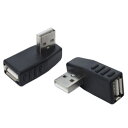 変換名人 変換プラグ USB A 左L型 USBA-LL