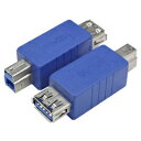 変換名人 変換プラグ USB3.0 A(メス)-B(オス) USB3AB-BA