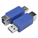 変換名人 変換プラグ USB3.0 B(メス)-A(オス) USB3BB-AA
