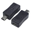 変換名人 変換プラグ microUSB(メス)→miniUSB(オス) USBMCB-M5A