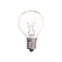 クリアタイプは透明なガラス球を通して豪華な光を演出します。ホワイトタイプはガラス球の内部に特殊なホワイト塗装を塗布した電球で、柔らかな光を演出します。●カラー:クリア●消費電力(W):15●定格寿命(h):2000●全長(mm):46●径(mm):30●口金:E12●本体重量(g):5●パッケージ形態:ヘッダー+OPP袋●パッケージサイズ(mm):W65×H110×D30●パッケージ重量(パッケージ+本体)(g):8 ・広告文責（株式会社ビッグフィールド ・072-997-4317）おしゃれで、かわいいアイテムを訳あり在庫処分セール　激安価格で販売中！詳しくはこちら！