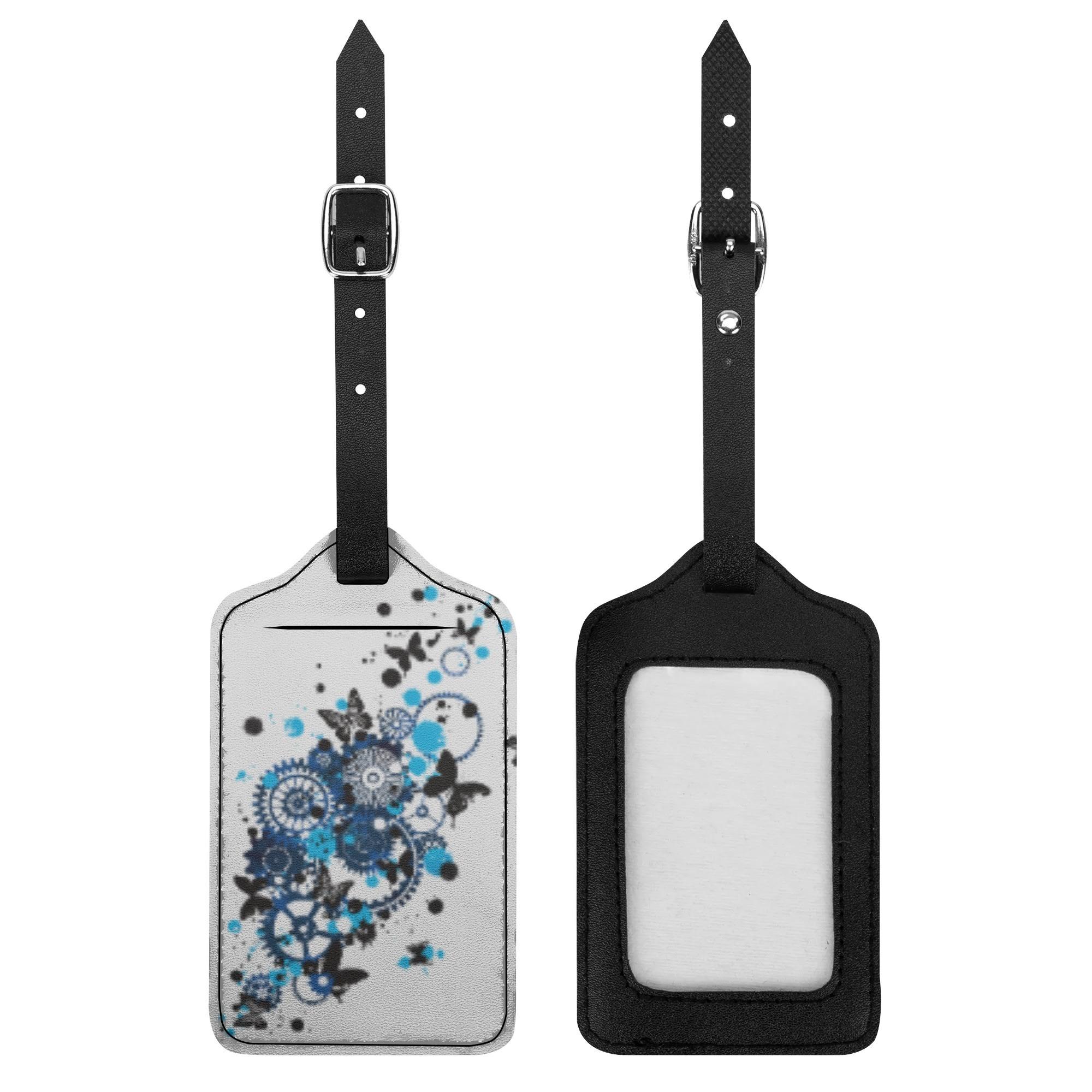 歯車蝶青(ラゲッジタグ) ラゲッジタグ ユニセックス アクセサリー 全て 歯車 ギア シルエット 飛沫 ア..